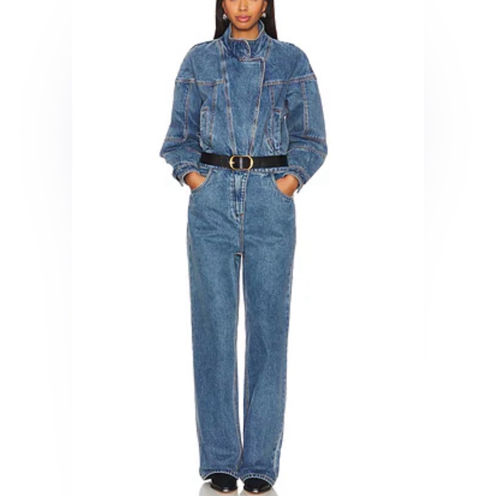 Ronny Kobo Eugene Deneim Jumpsuit Size Xs